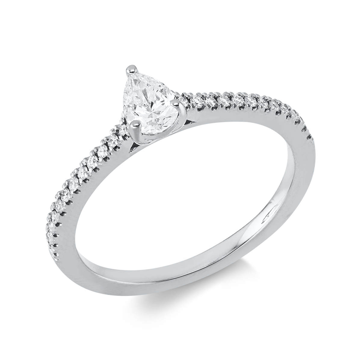 Solitaire mit Besatz Ring - 1KD22