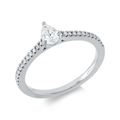 Solitaire mit Besatz Ring - 1KD22