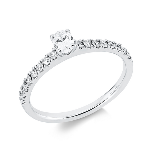 Solitaire mit Besatz Ring - 1KE63