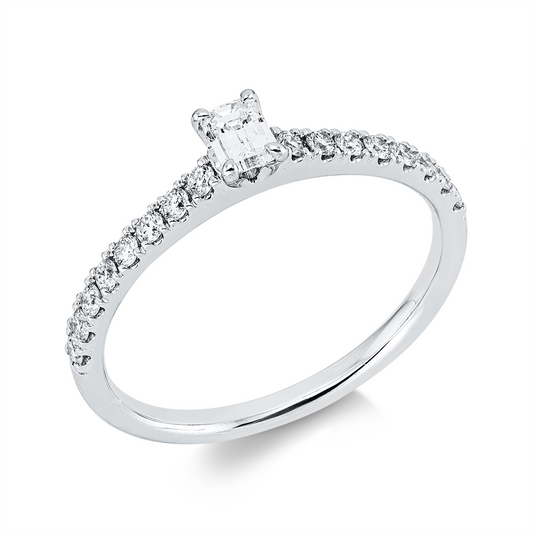 Solitaire mit Besatz Ring - 1KE72