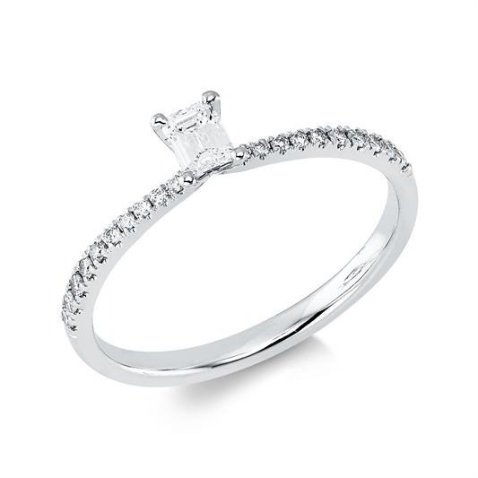 Solitaire mit Besatz Ring - 1KE96