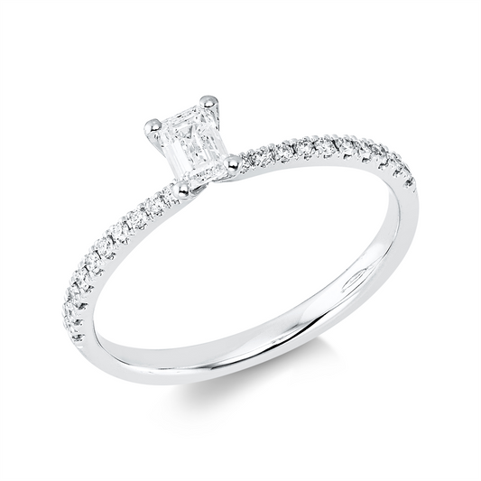 Solitaire mit Besatz Ring - 1KE97