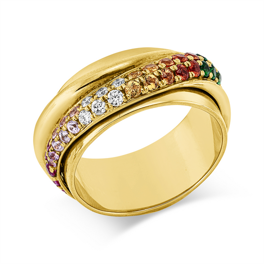 Rainbow & Multicolor Ring - 1KI29