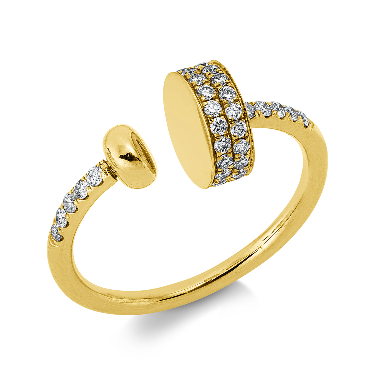 Mehrfachsteinbesatz Ring - 1KK01