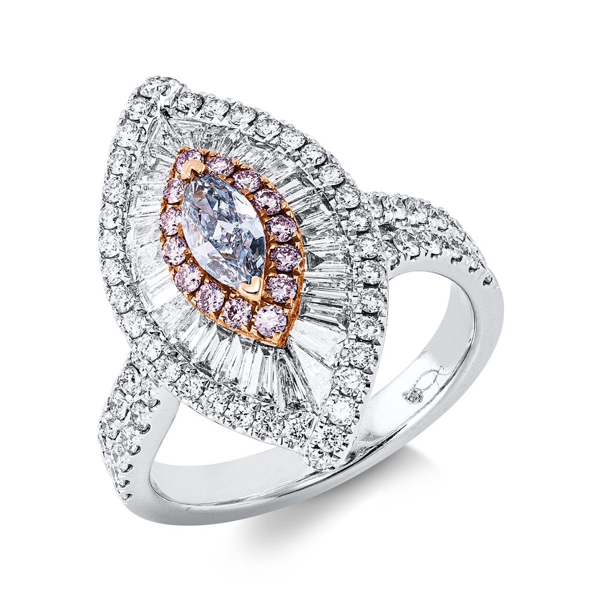 Farbiger Diamant Ring - 1KK09