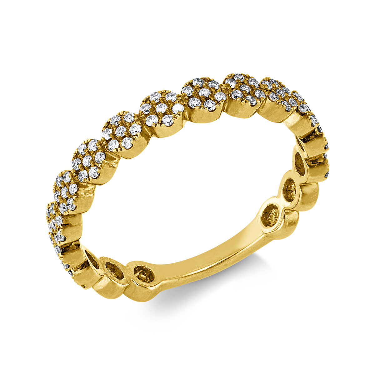 Mehrfachsteinbesatz Ring - 1KK23