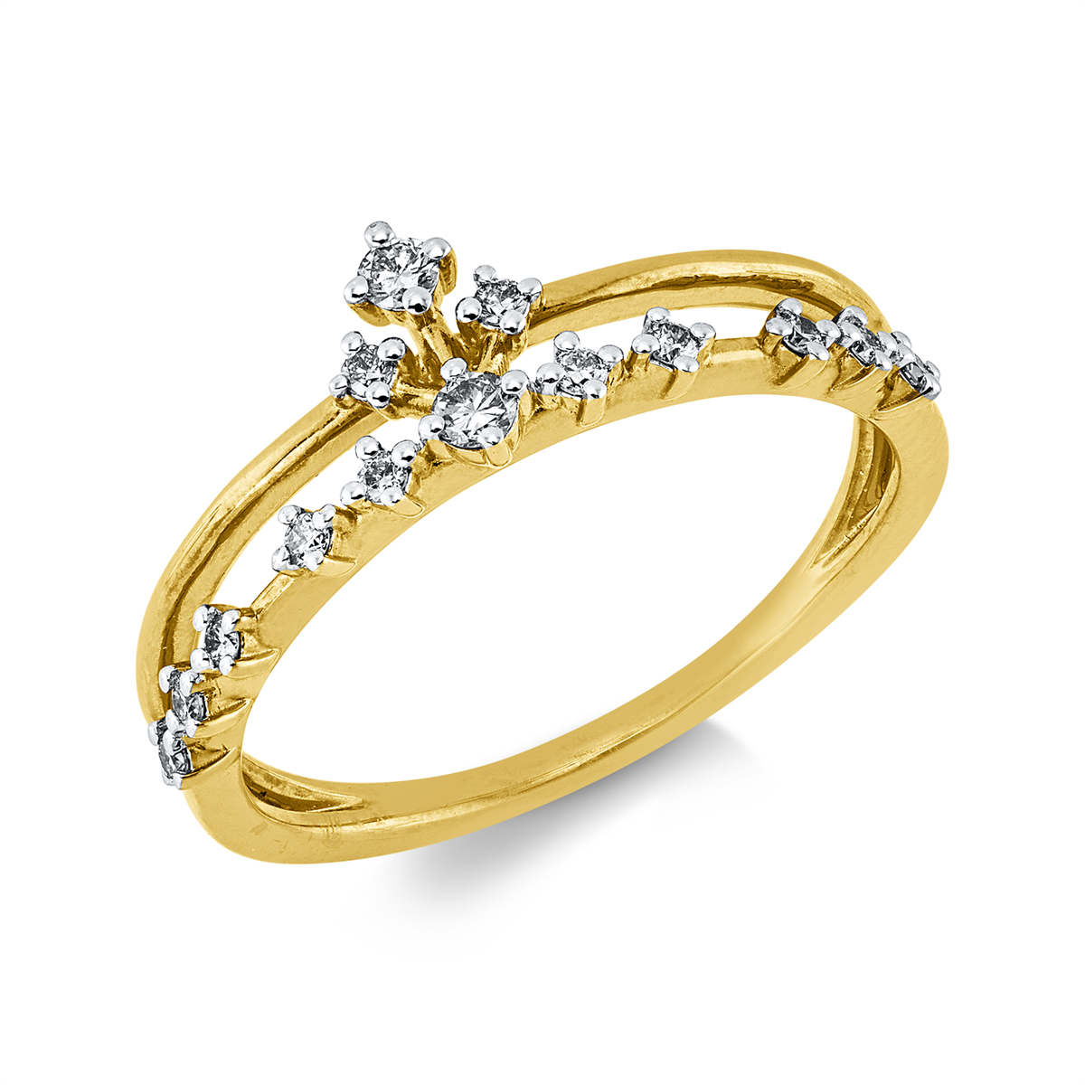 Mehrfachsteinbesatz Ring - 1KK29