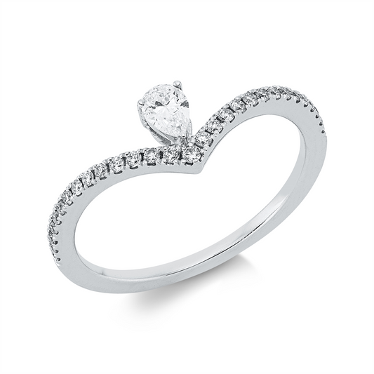 Solitaire mit Besatz Ring - 1KM90