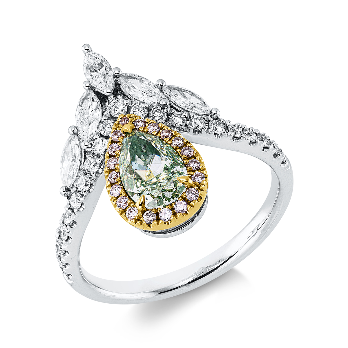 Farbiger Diamant Ring - 1KP99