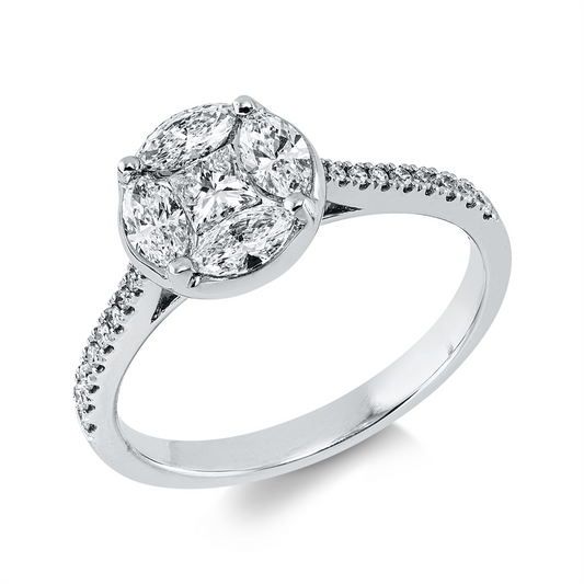 Baguette Illusion Ring - 1KU06