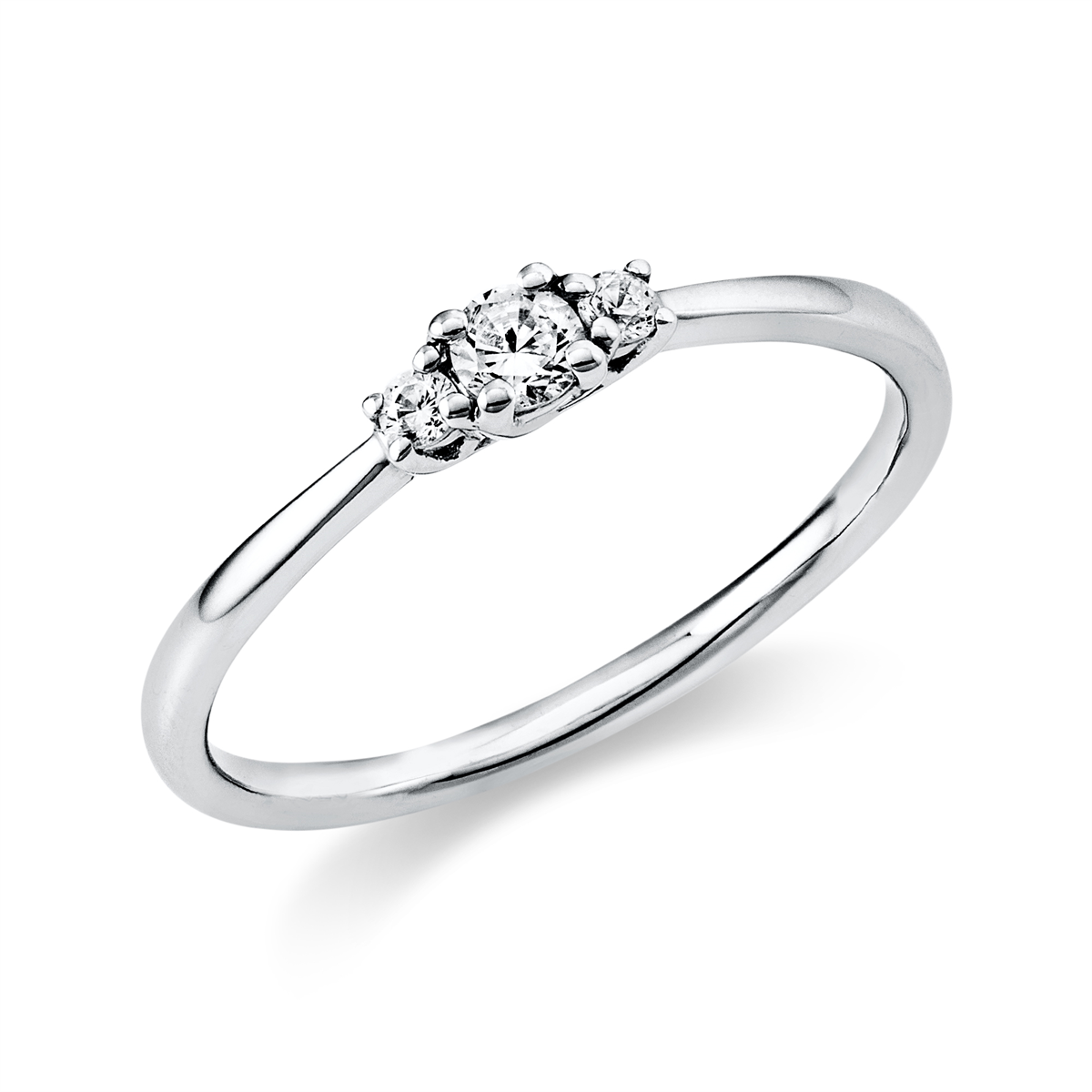 Solitaire mit Besatz Ring - 1Q747