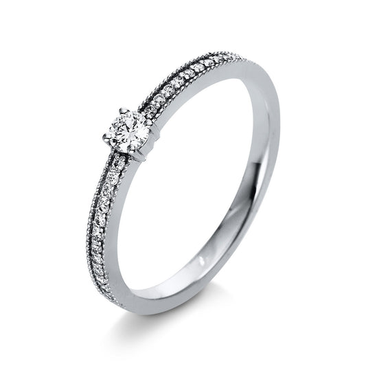 Solitaire mit Besatz Ring - 1R338