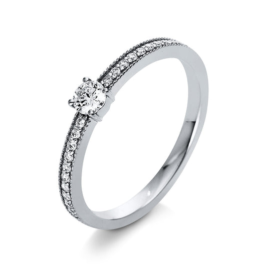 Solitaire mit Besatz Ring - 1R339