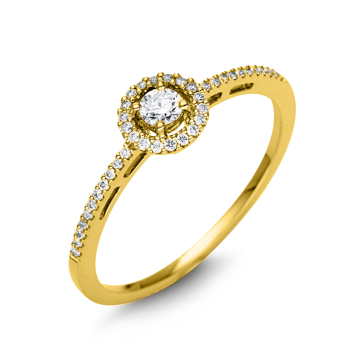 Solitaire mit Besatz Ring - 1T884