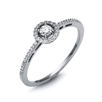 Solitaire mit Besatz Ring - 1T884