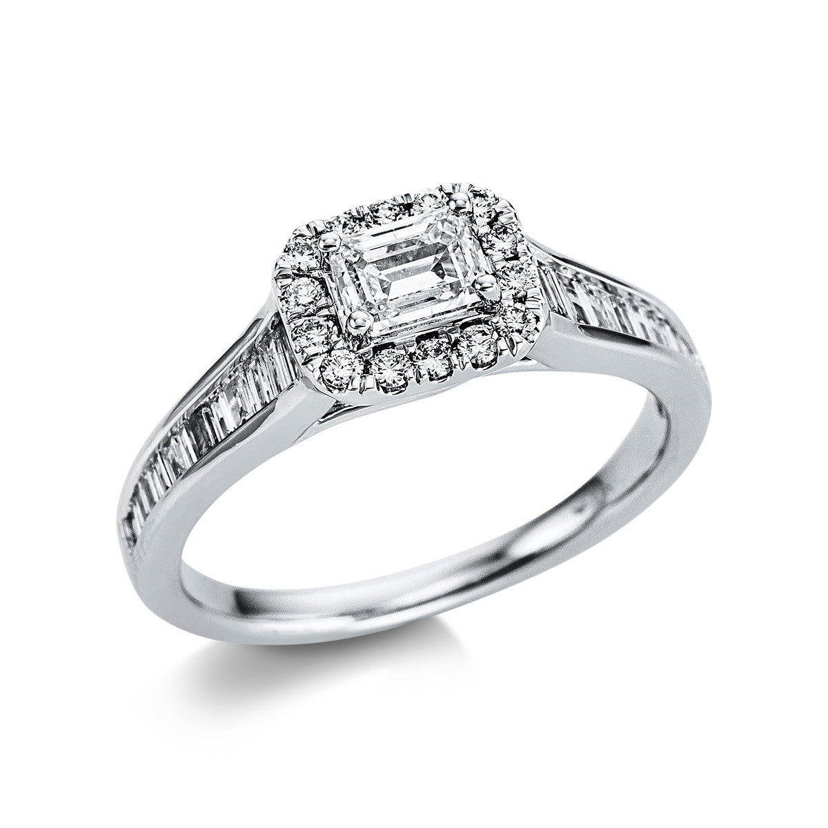 Solitaire mit Besatz Ring - 1W762