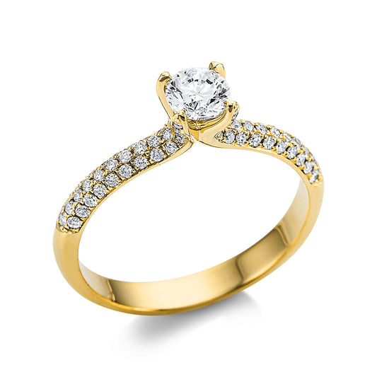 Solitaire mit Besatz Ring - 1Z693