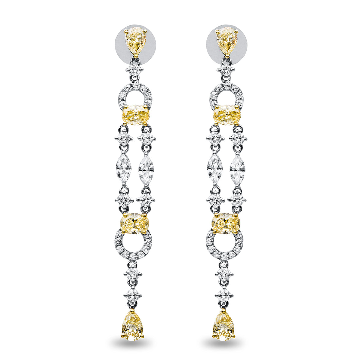Farbiger Diamant Ohrschmuck - 2C604