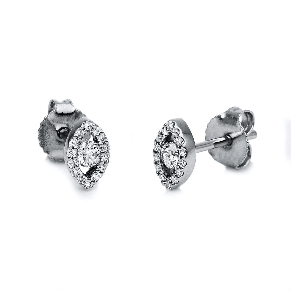 Solitaire mit Besatz Ohrstecker - 2G237