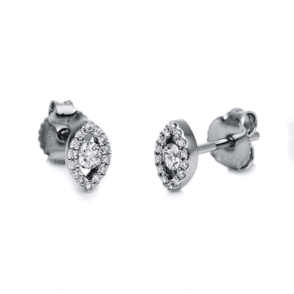 Solitaire mit Besatz Ohrstecker - 2G237