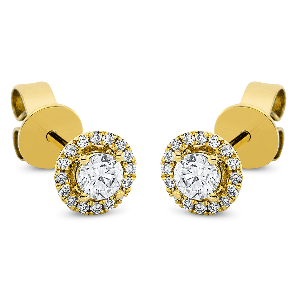 Solitaire mit Besatz Ohrstecker - 2I494