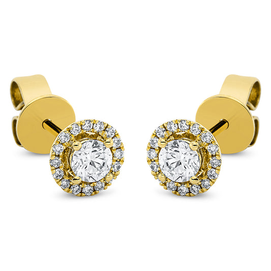 Solitaire mit Besatz Ohrstecker - 2I494