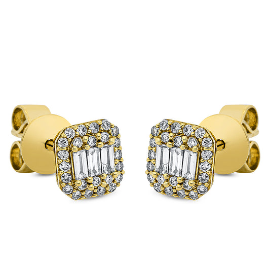 Baguette Illusion Ohrstecker - 2M637