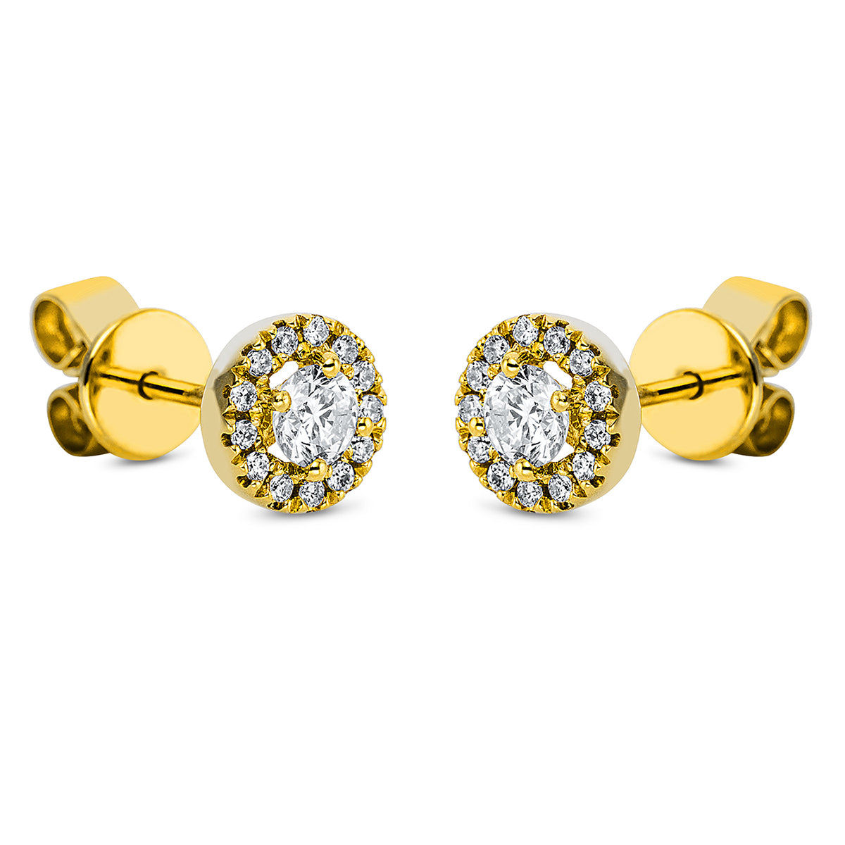 Solitaire mit Besatz Ohrstecker - 2M641