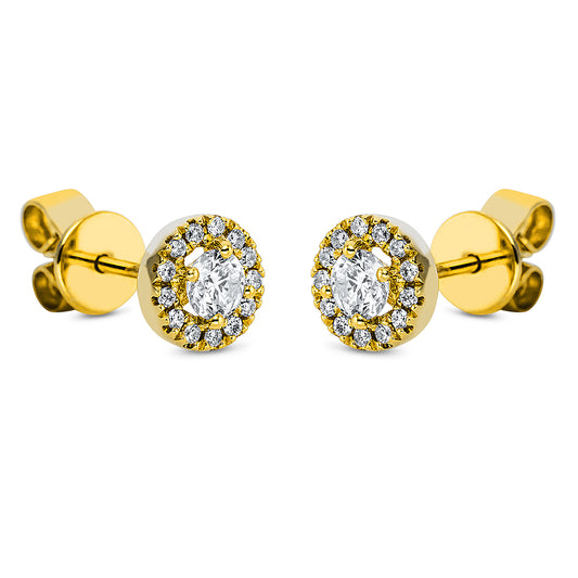 Solitaire mit Besatz Ohrstecker - 2M641