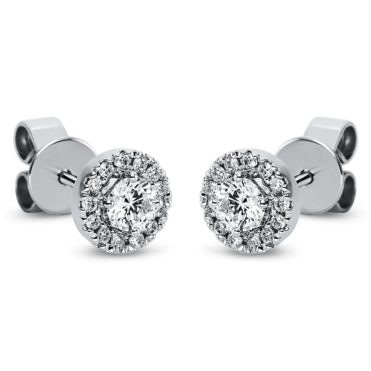 Solitaire mit Besatz Ohrstecker - 2M641