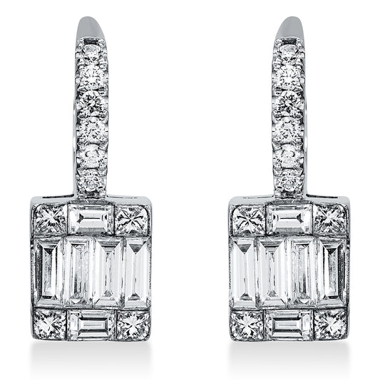 Baguette Illusion Ohrschmuck - 2N437