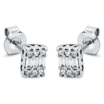 Baguette Illusion Ohrstecker - 2N596