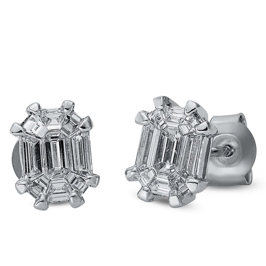 Baguette Illusion Ohrstecker - 2N614