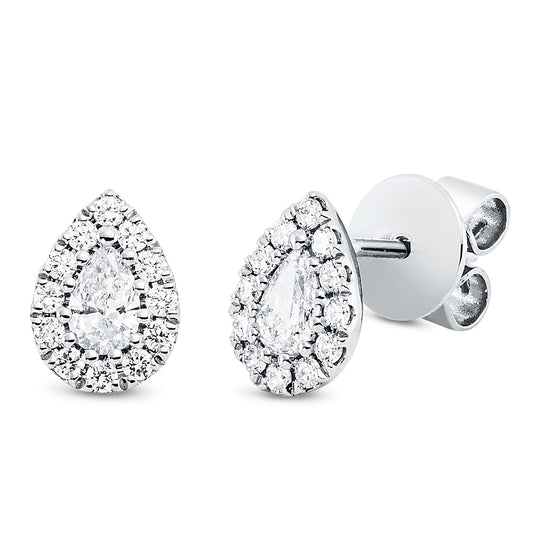 Solitaire mit Besatz Ohrstecker - 2Q778
