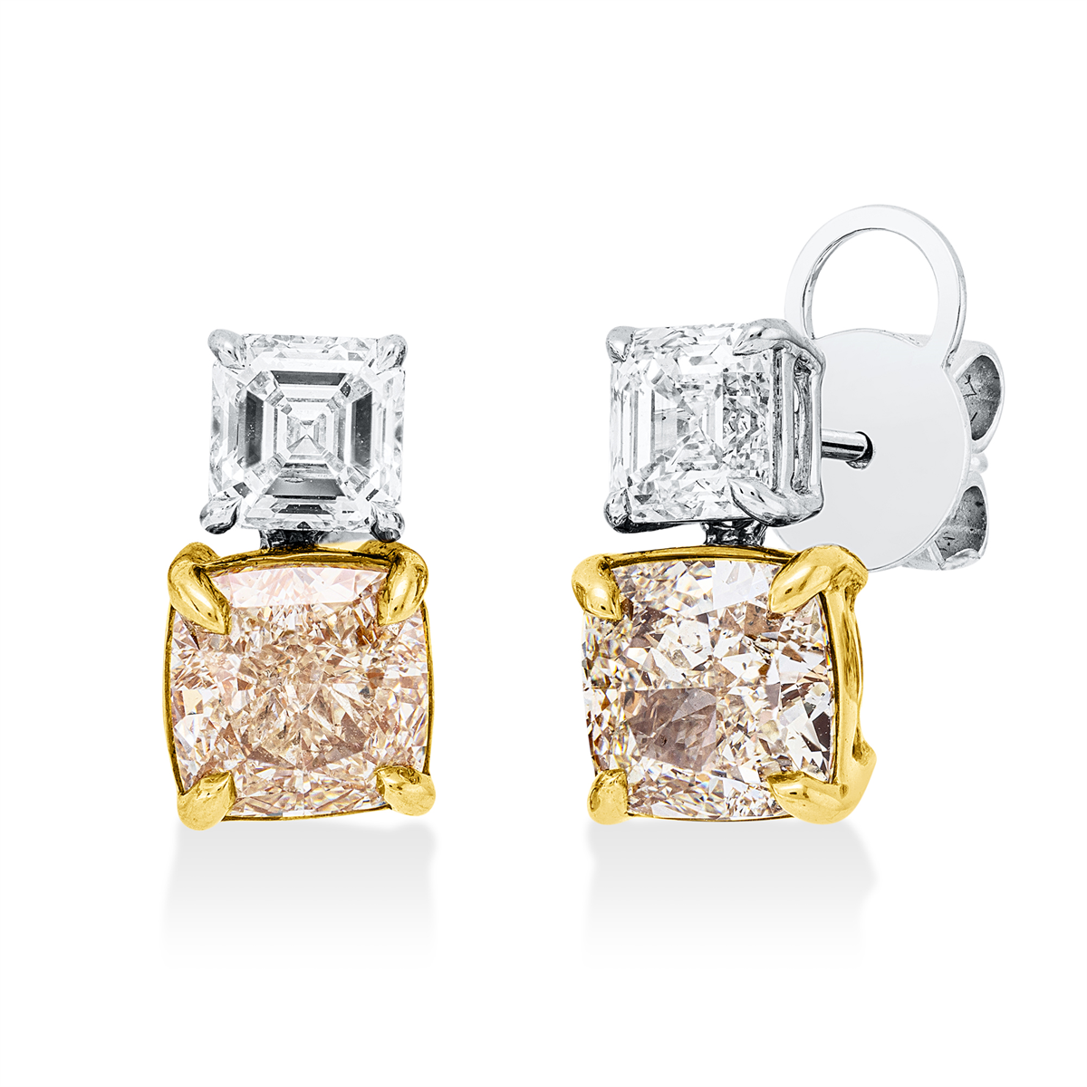 Farbiger Diamant Ohrschmuck - 2U359