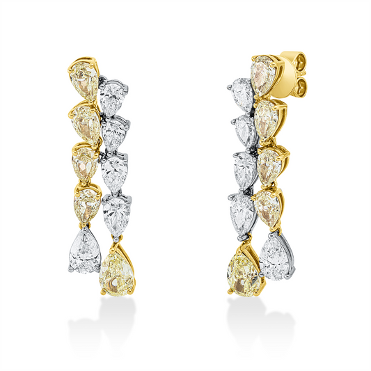 Farbiger Diamant Ohrschmuck - 2W781