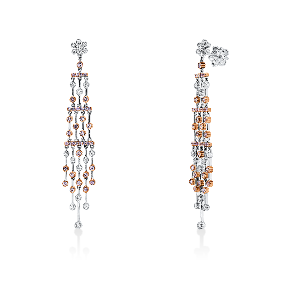 Mehrfachsteinbesatz Ohrschmuck - 2W814
