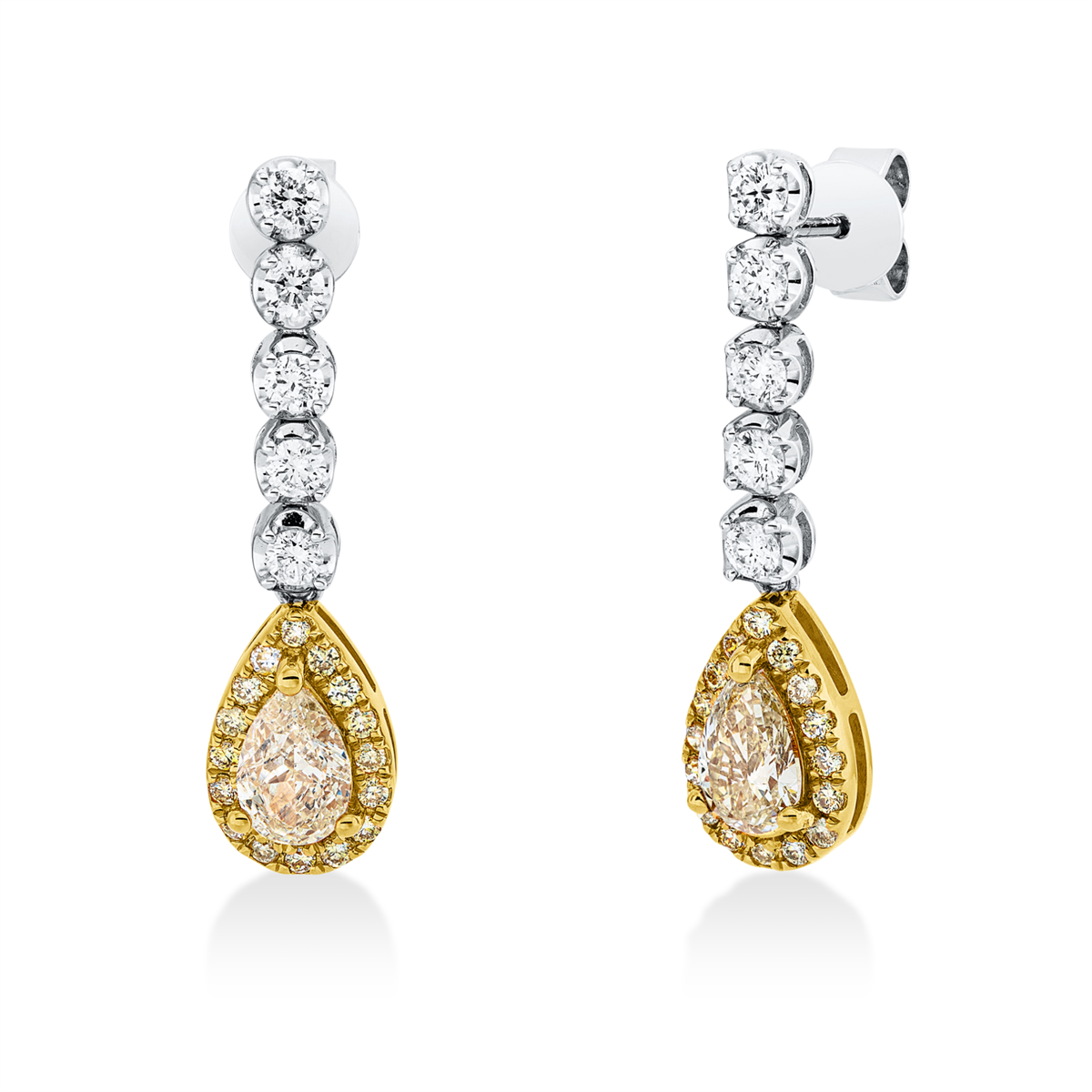 Farbiger Diamant Ohrschmuck - 2W893