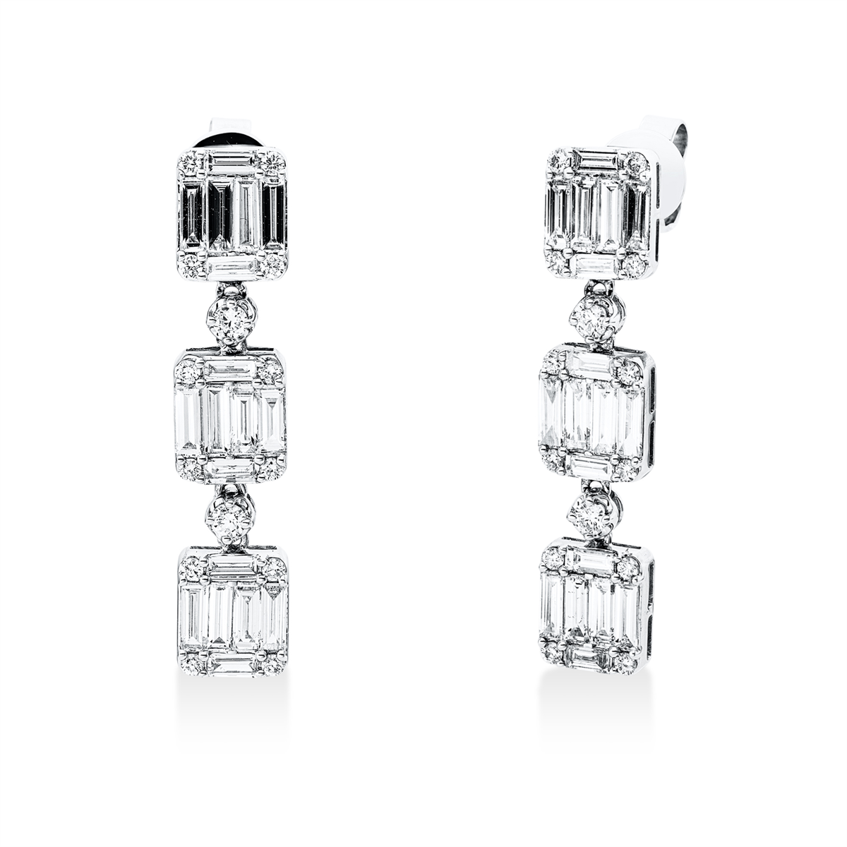 Baguette Illusion Ohrschmuck - 2W949