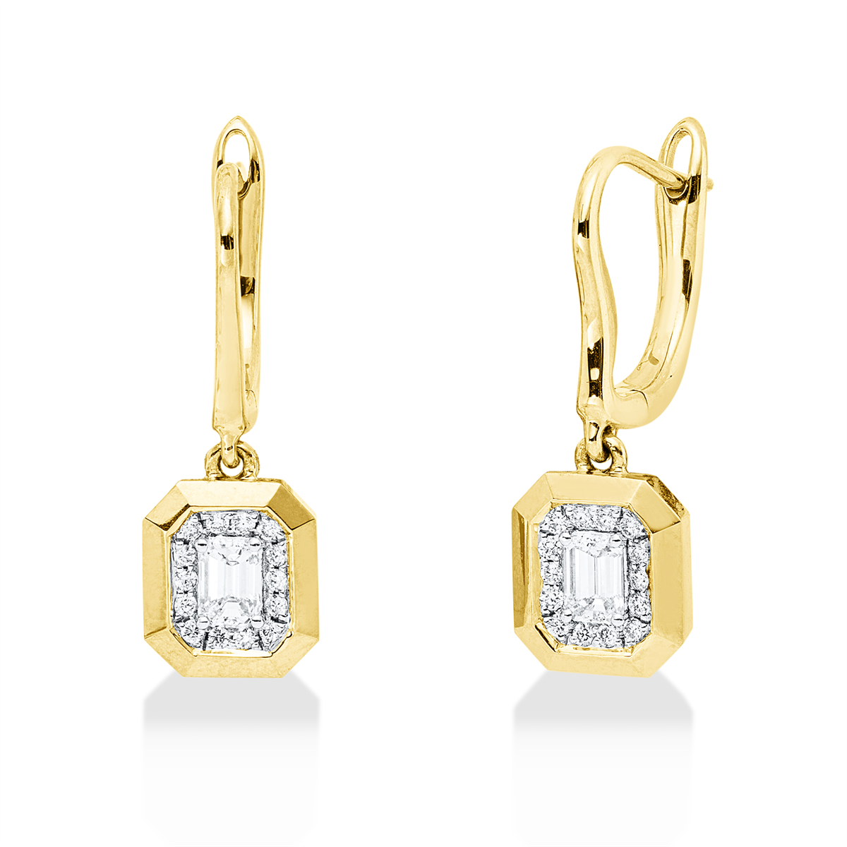 Solitaire mit Besatz Ohrschmuck - 2X116