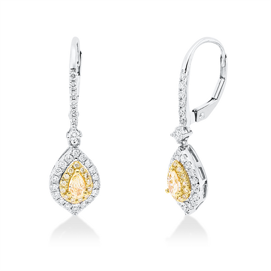 Farbiger Diamant Ohrschmuck - 2X625