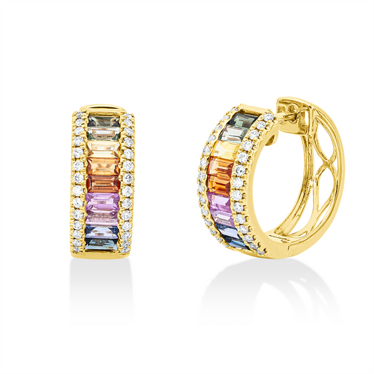 Rainbow & Multicolor Creolen - 2X626
