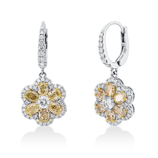 Farbiger Diamant Ohrschmuck - 2X632