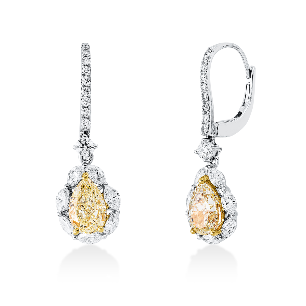 Farbiger Diamant Ohrschmuck - 2X637