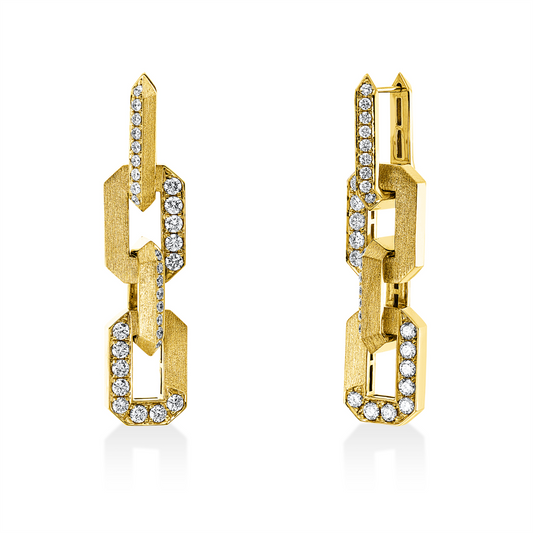 Mehrfachsteinbesatz Ohrschmuck - 2Y009