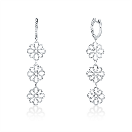 Mehrfachsteinbesatz Ohrschmuck - 2Y269