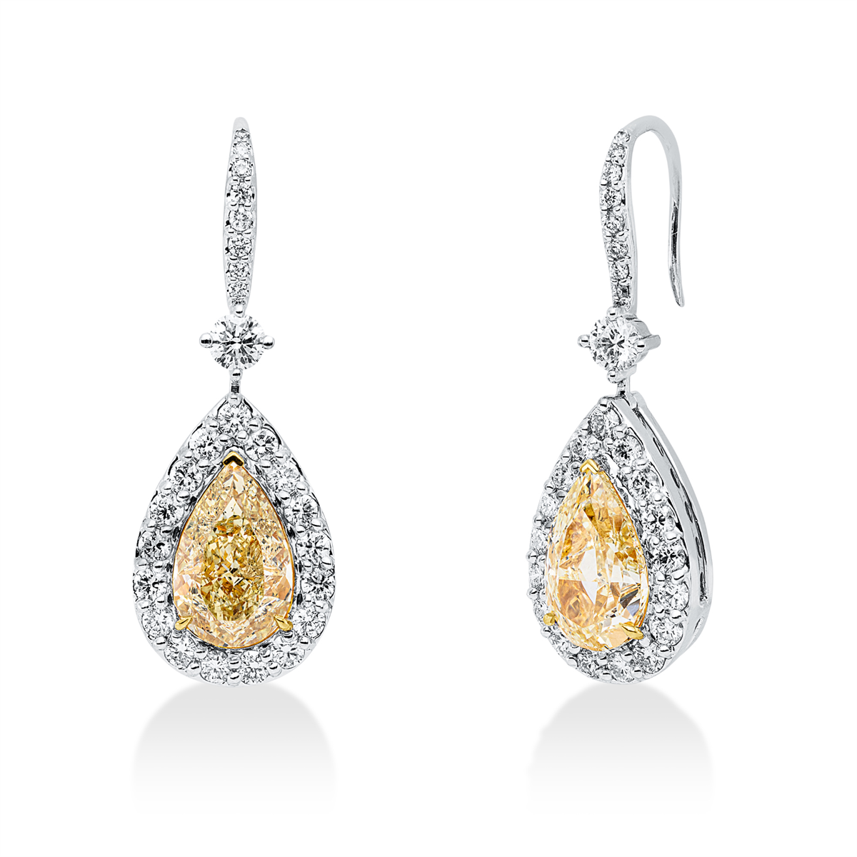 Farbiger Diamant Ohrhänger - 2Y521