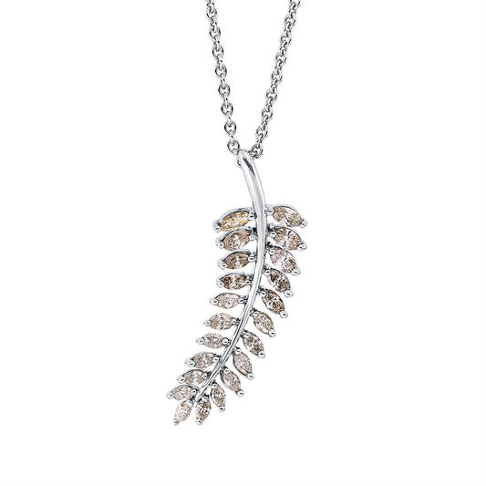 Farbiger Diamant Anhänger - 3H673