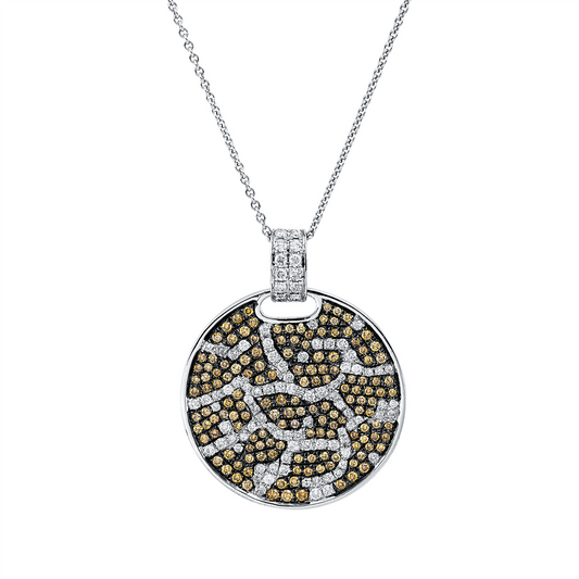 Farbiger Diamant Anhänger - 3I796