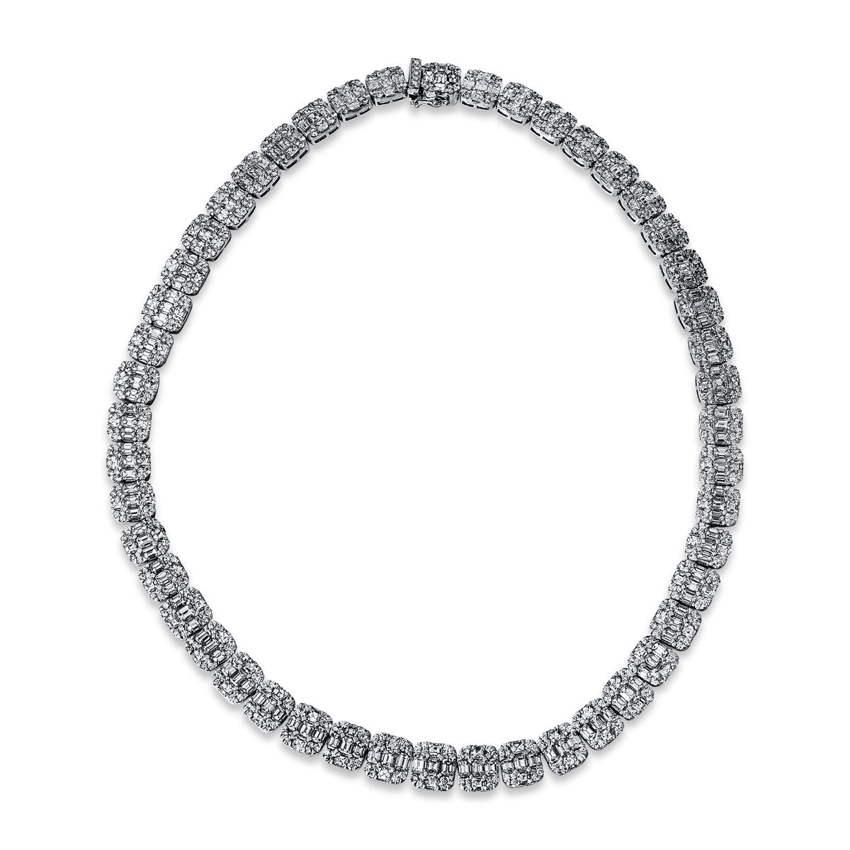 Baguette Illusion Collier - 4G325